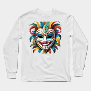 Happy Looking Festival Mask Long Sleeve T-Shirt